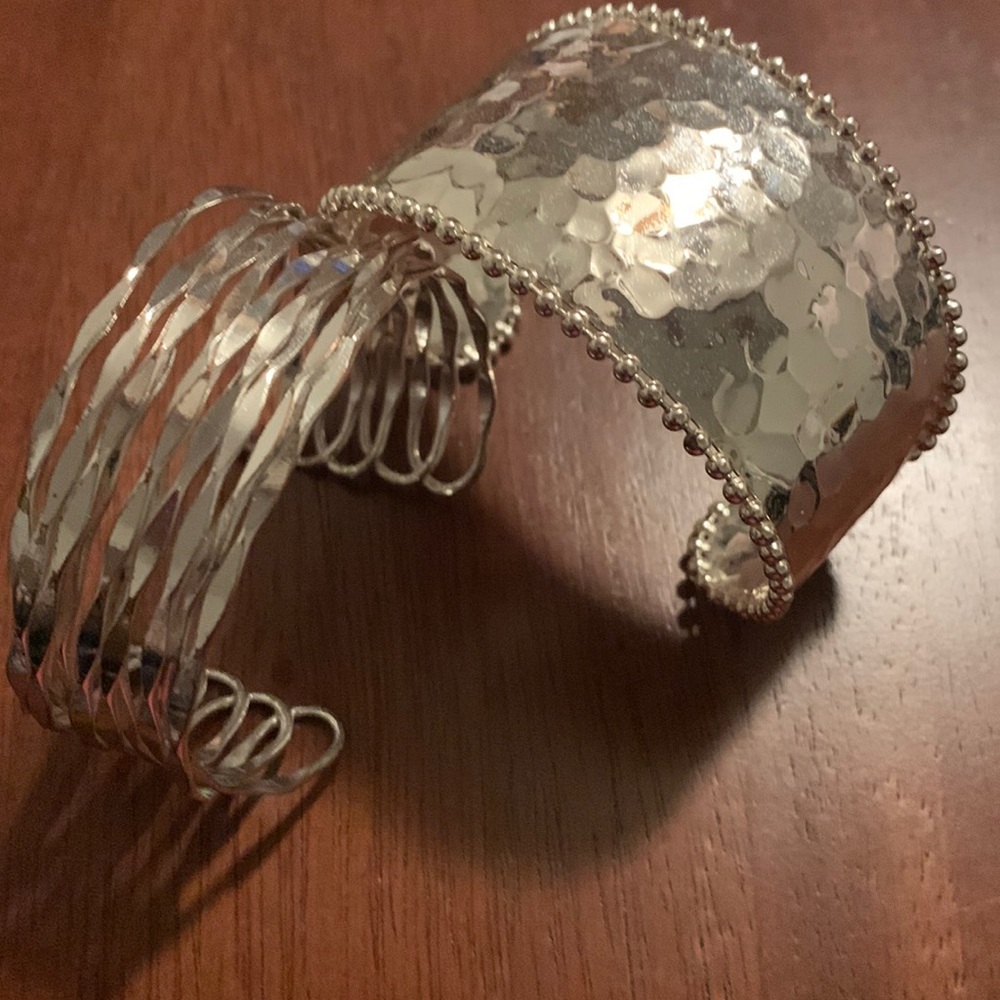 2/$14 silver tone cuffs